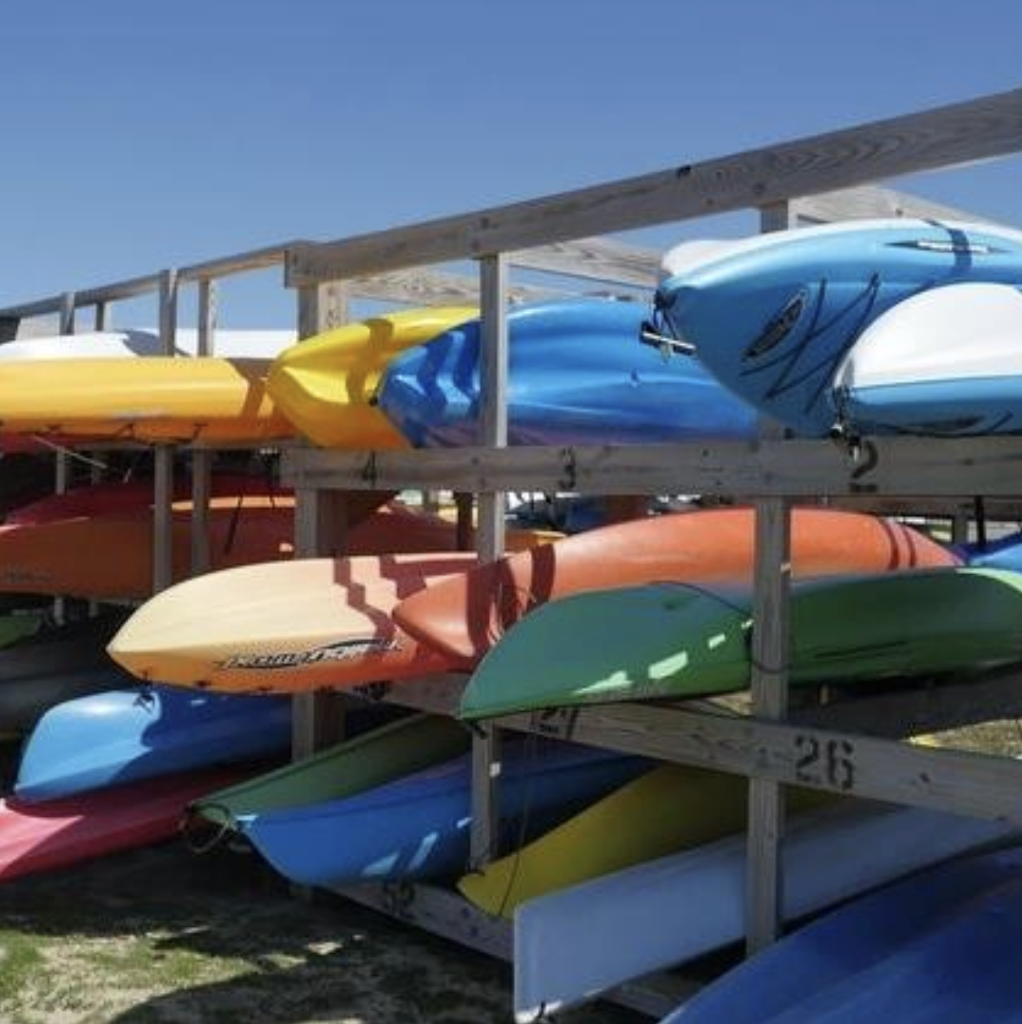 Kayak racks in Belmar, N.J., on which Ortley Beach's racks are based. (Photo: Belmar, NJ Government)